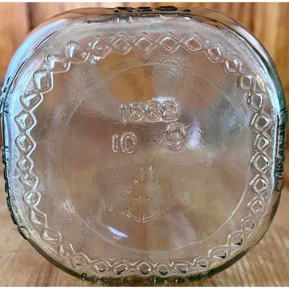 Vintage Kitchen Vintage Vermont Country Milk Clear Quart Glass